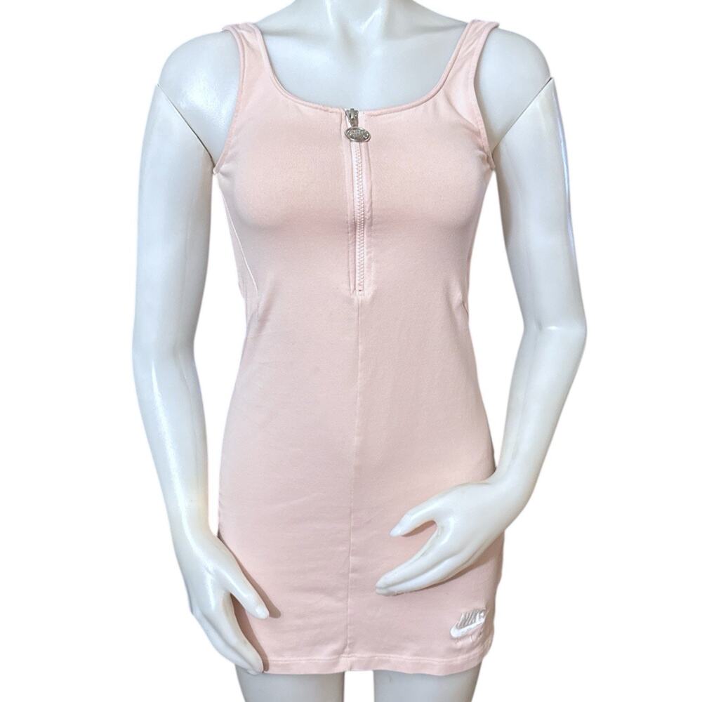 Nike Pink Cotton Jersey Stretch Tennis Golf Active Tank Dress Small